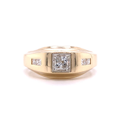 Brian's Vault 14 Karat Contemporary Style Diamond Fashion Ring - Men's BCR-61