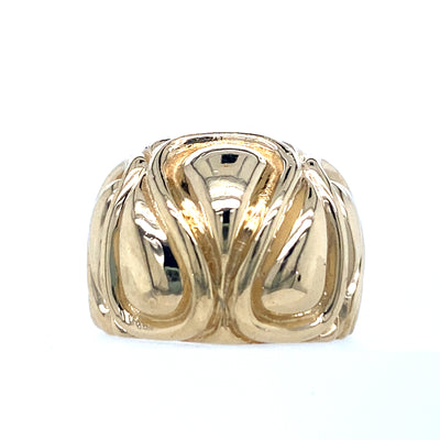 ESTATE Statement Ring in Yellow Gold