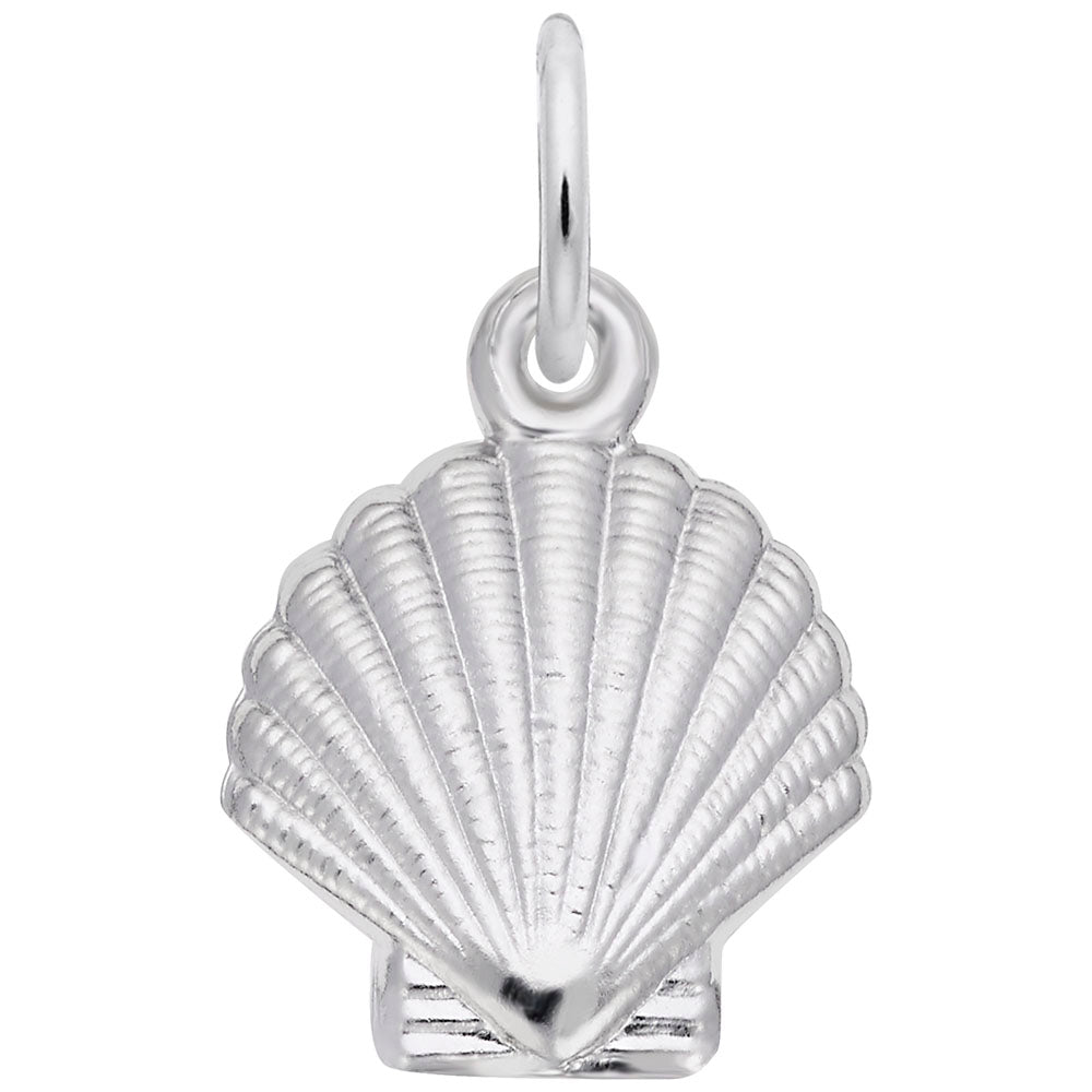 Seashell Charm in Silver