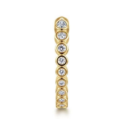 14K Yellow Gold .50CTW Diamond Open Eternity Band, Size 7 by Gabriel & Co.