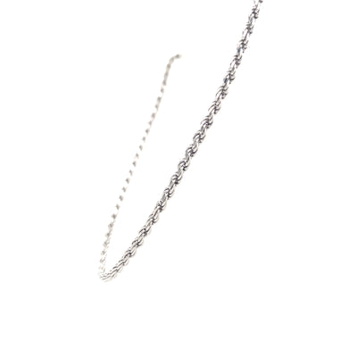 20" D/C Rope Chain in Silver