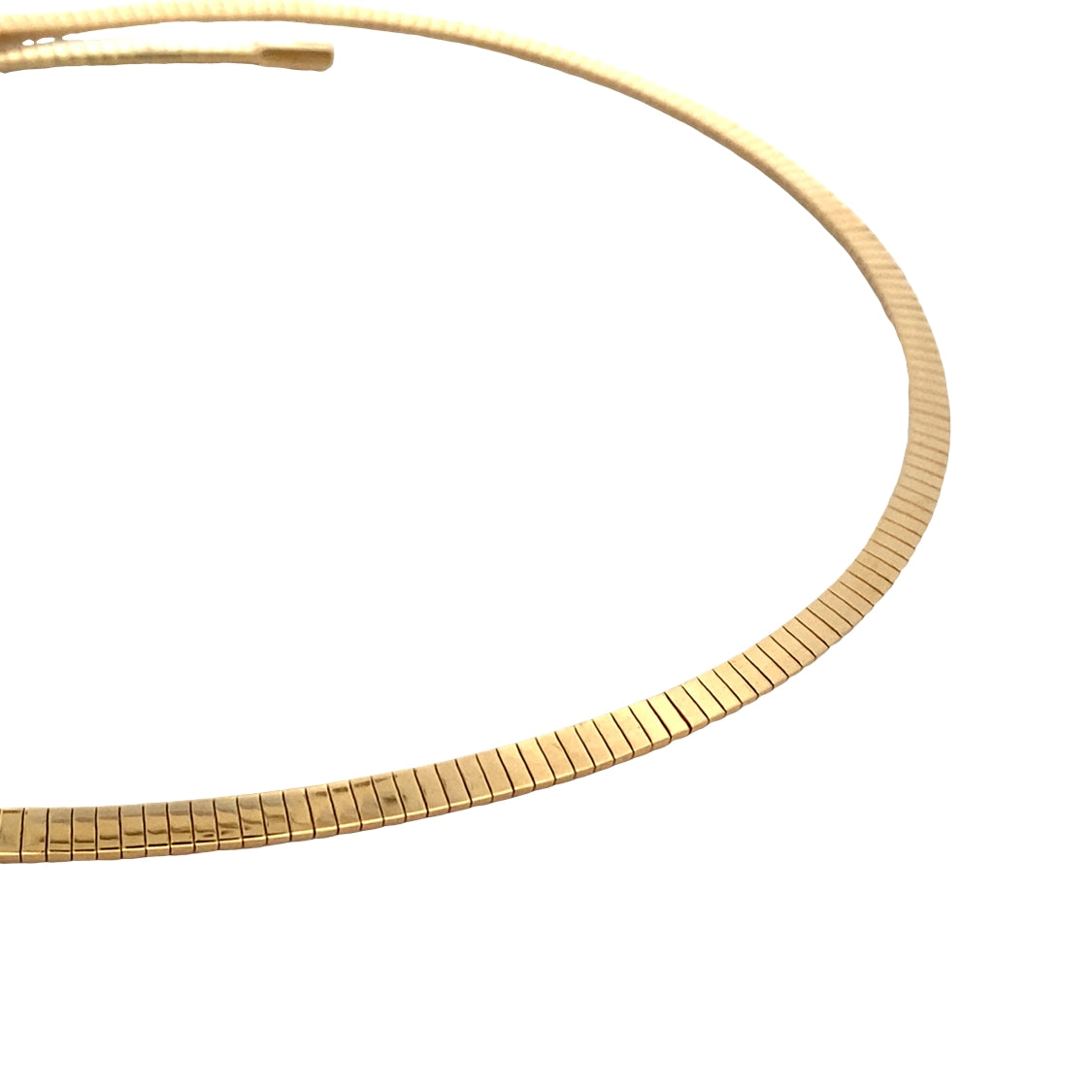 ESTATE Omega Necklace in Yellow Gold