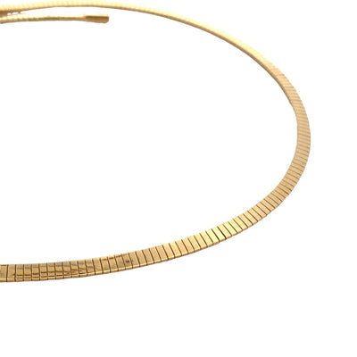 ESTATE Omega Necklace in Yellow Gold