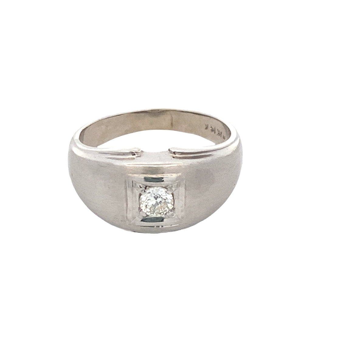 ESTATE Gents Diamond RIng in White Gold