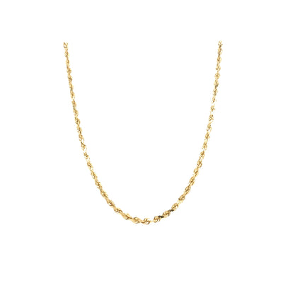ESTATE 18" Rope Chain in Yellow Gold