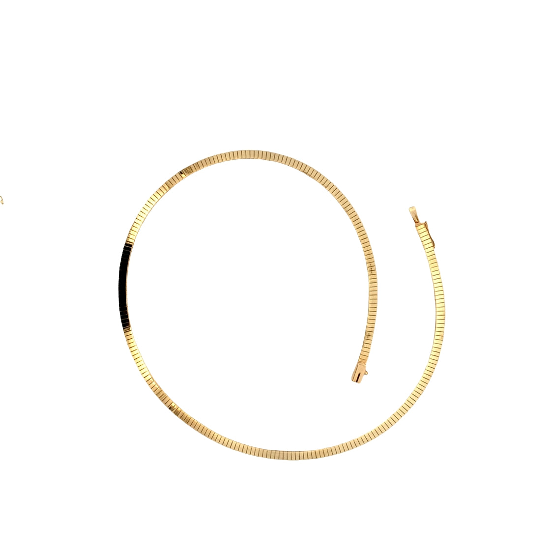 ESTATE Omega Necklace in Yellow Gold
