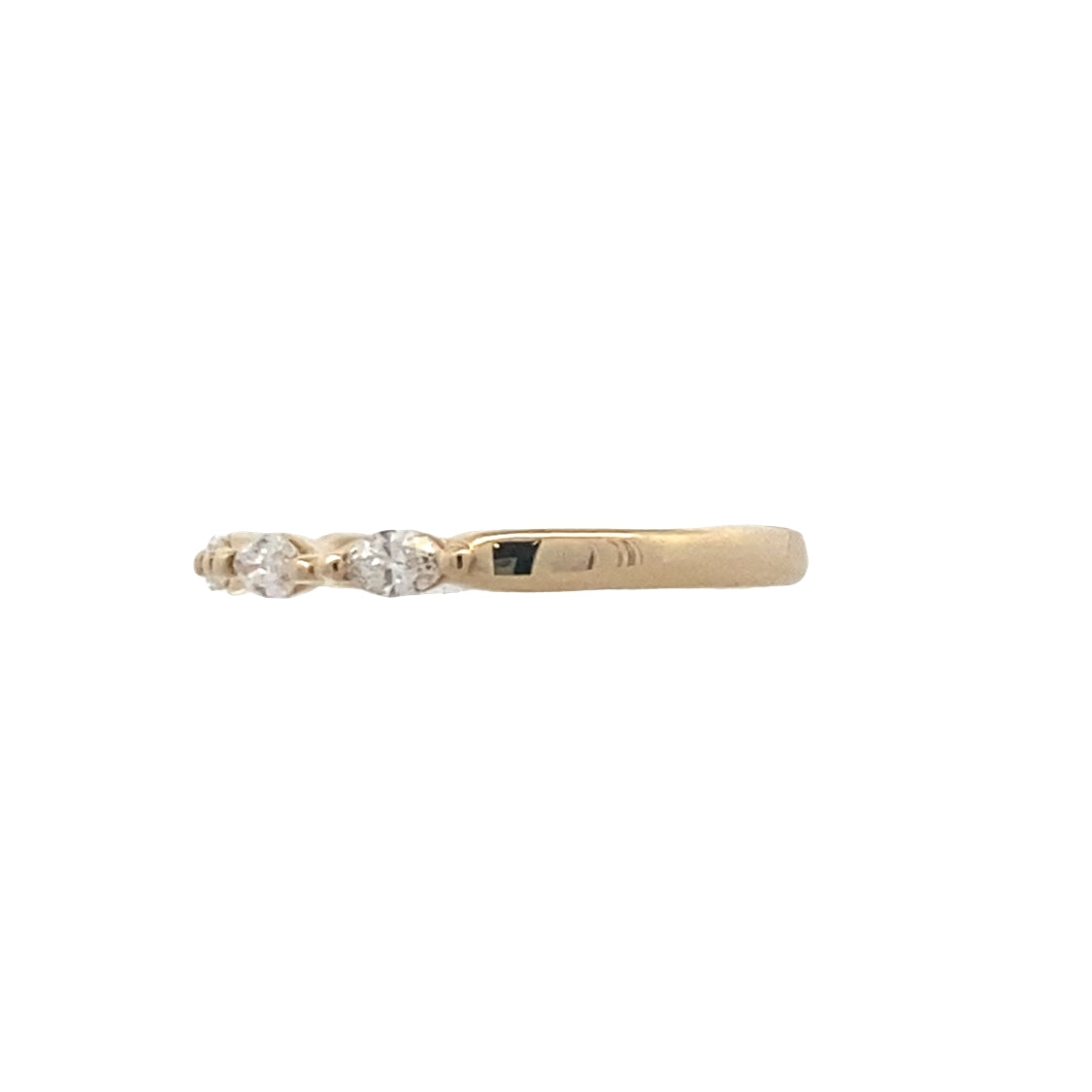 Marquise Diamond Anniversary Band in 14K Yellow Gold by Gabriel & Co.