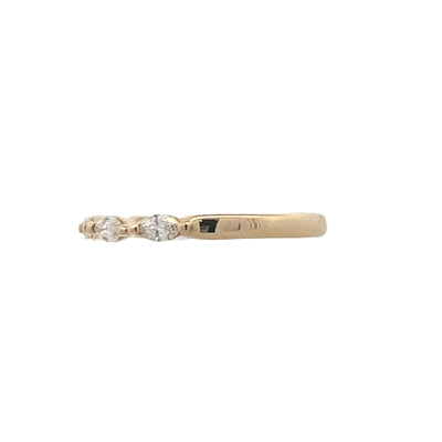 Marquise Diamond Anniversary Band in 14K Yellow Gold by Gabriel & Co.