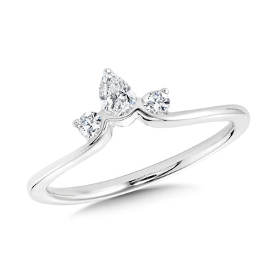 14 Karat White Gold Stackable Diamond Fashion Ring - Lady's cDD3519-W