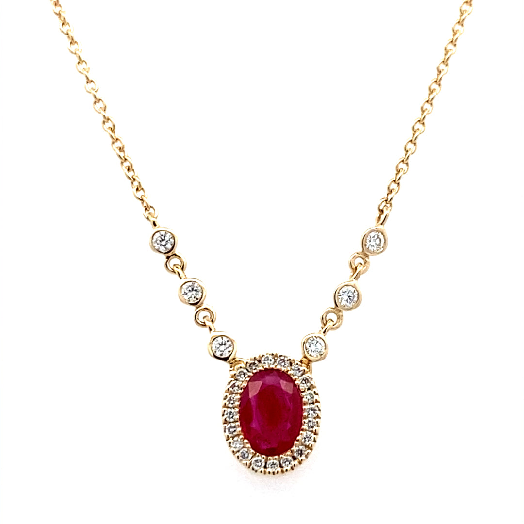 Allison Kaufman Co. 14 Karat Mutli-Gemstone Gemstone Necklaces N8154