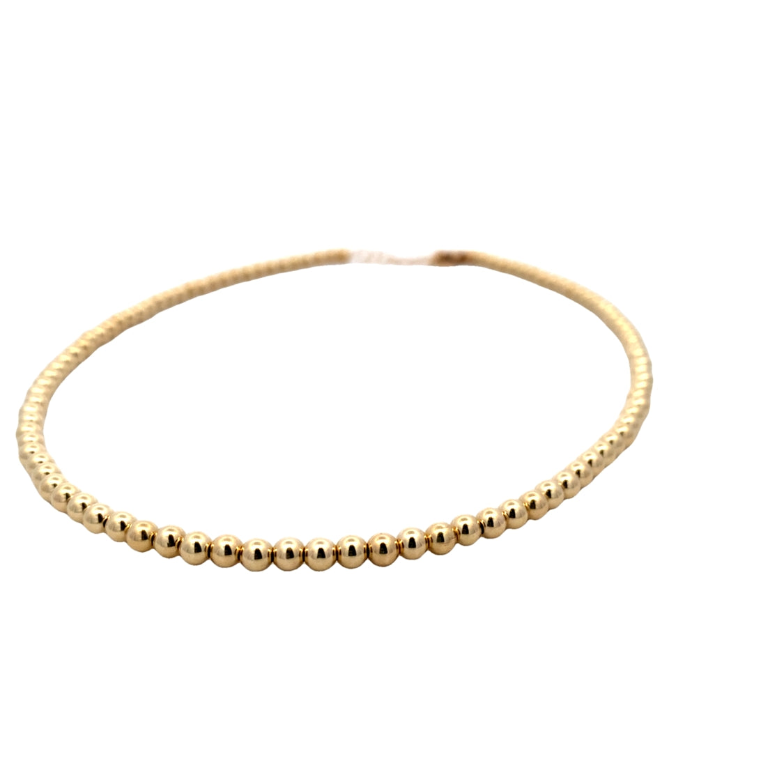 Beaded Signature Necklace in Sterling Silver with Gold Plating by Karen Lazar