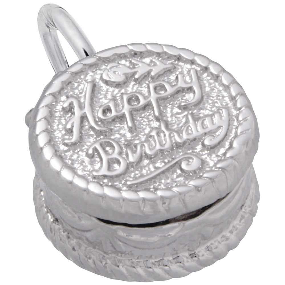 Rembrandt Q. C Sterling Silver Birthday Cake Charm  8164