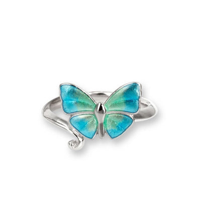 Nicole Barr Silver Butterfly Ring Style NR0431A