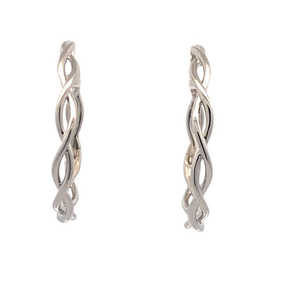 Twisted Hoops in Silver by Gabriel & Co.