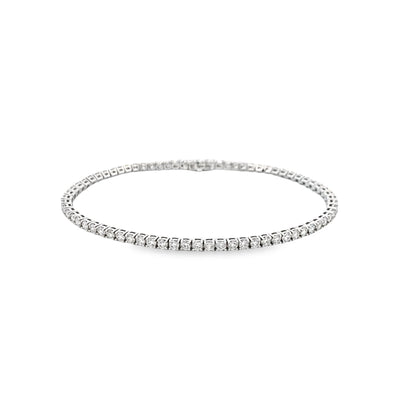14 Karat White Gold Diamond Tennis Bracelet B401300-14WF