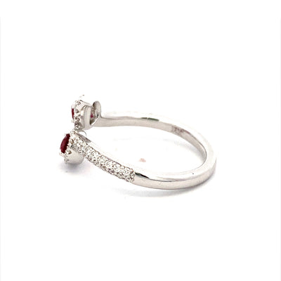 FANA 14 Karat Ruby and Diamond  Ring R1699R