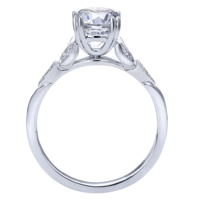 Gabriel & Co. 14 Karat White Gold  Diamond Engagement Ring ER11721R4W44JJ