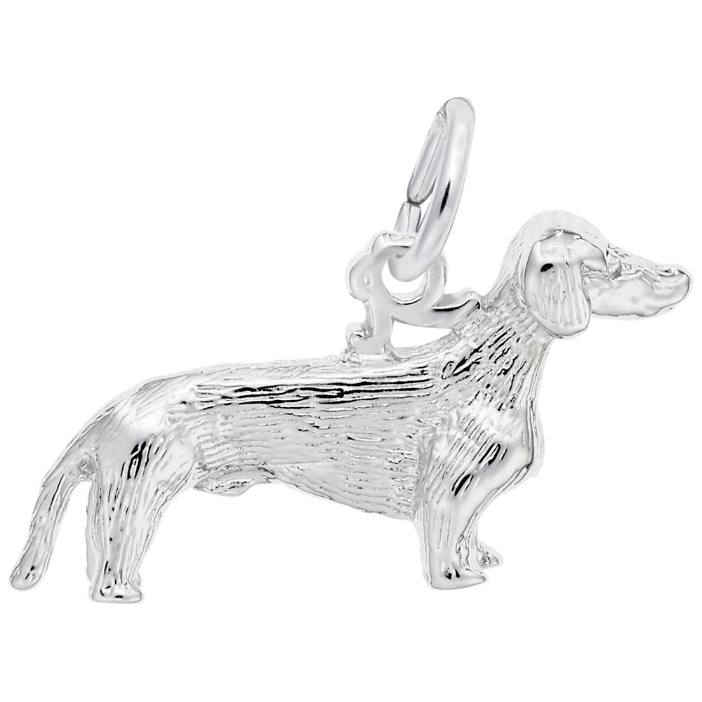 Rembrandt Q. C Sterling Silver Dachshund Charm. 1790