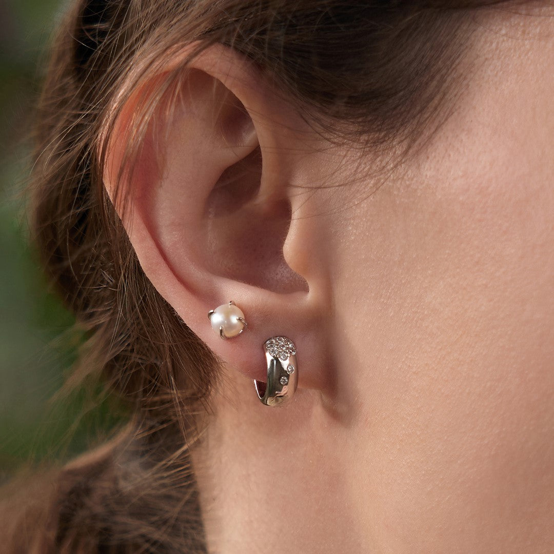 Ania Haie Sterling Silver Huggie Earrings E054-05H