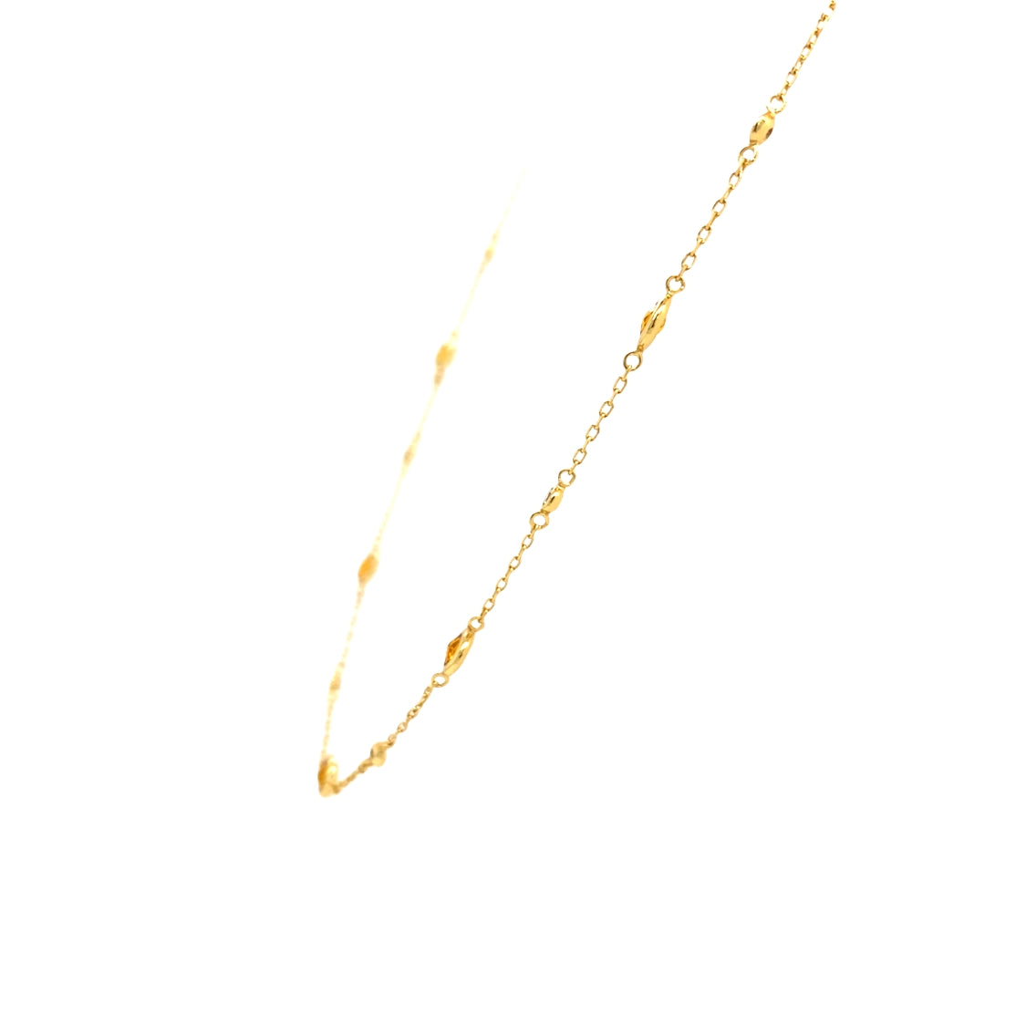 Nano Gem Station Necklace in Sterling Silver with Gold Plating by Ania Haie