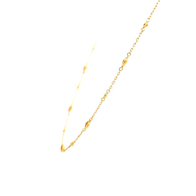Nano Gem Station Necklace in Sterling Silver with Gold Plating by Ania Haie