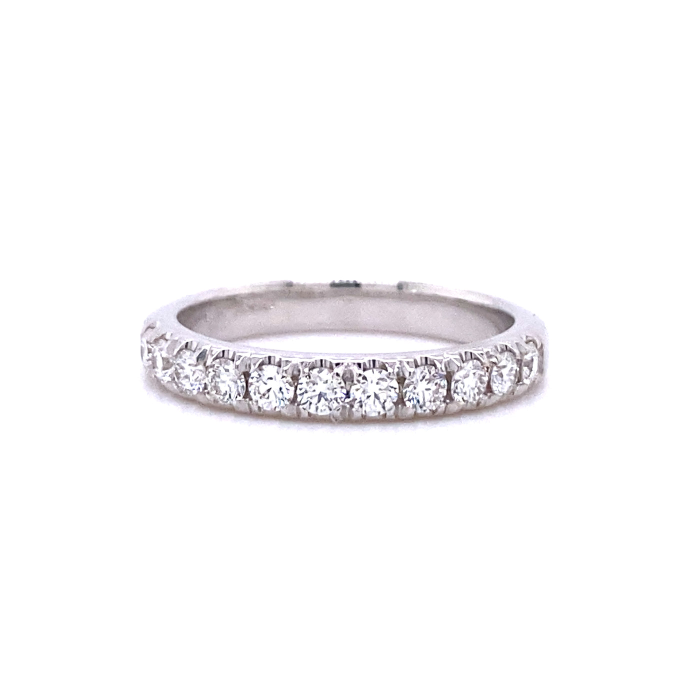 14K White Gold .52CTW Diamond Band – VS G–H | Beeghly & Co. Jewelers