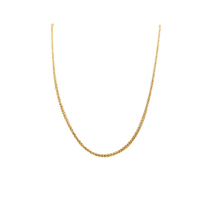 ESTATE 3 Wire Wheat Chain in Yellow Gold
