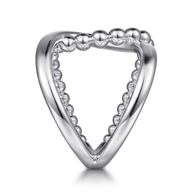 Interlocking Bujukan Ring in Silver by Gabriel & Co.