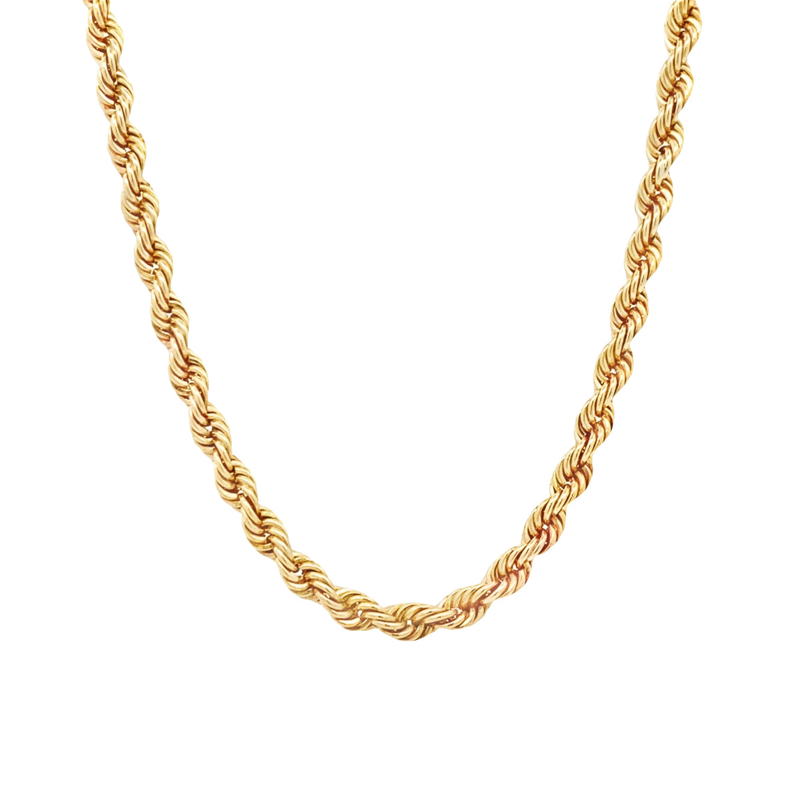 ESTATE 18" Rope Chain in Yellow Gold