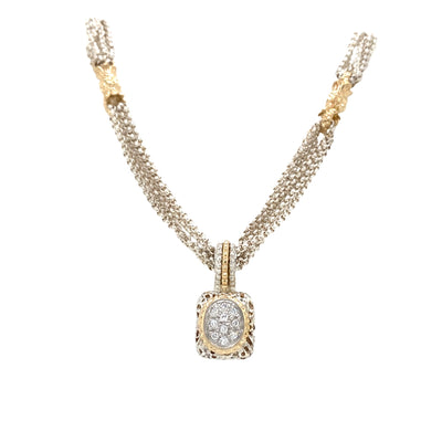 ESTATE Alwand Vahan Diamond Necklace in Two-Tone Gold