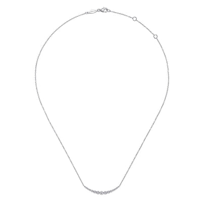 Graduated Diamond Necklace in White Gold by Gabriel & Co.