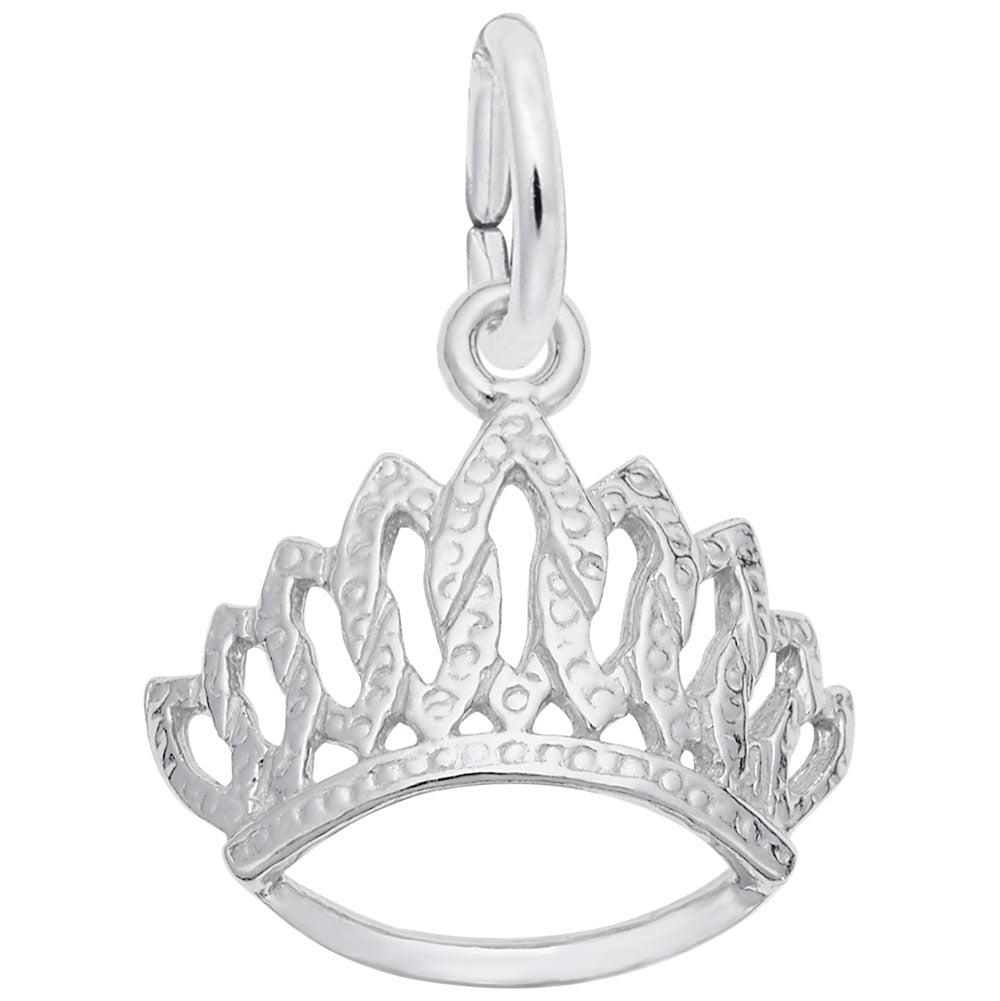 Tiara Charm in Silver