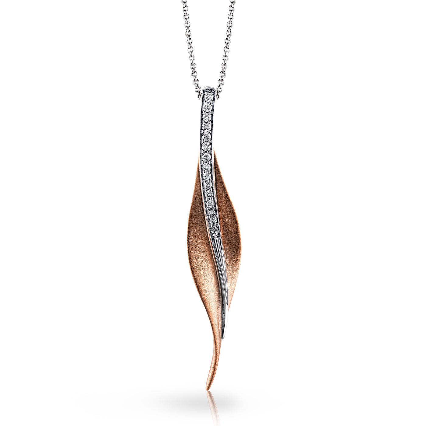 Simon G Jewelry 18 Karat Two-Tone Symbolic/Themed Diamond Pendants DP113-R