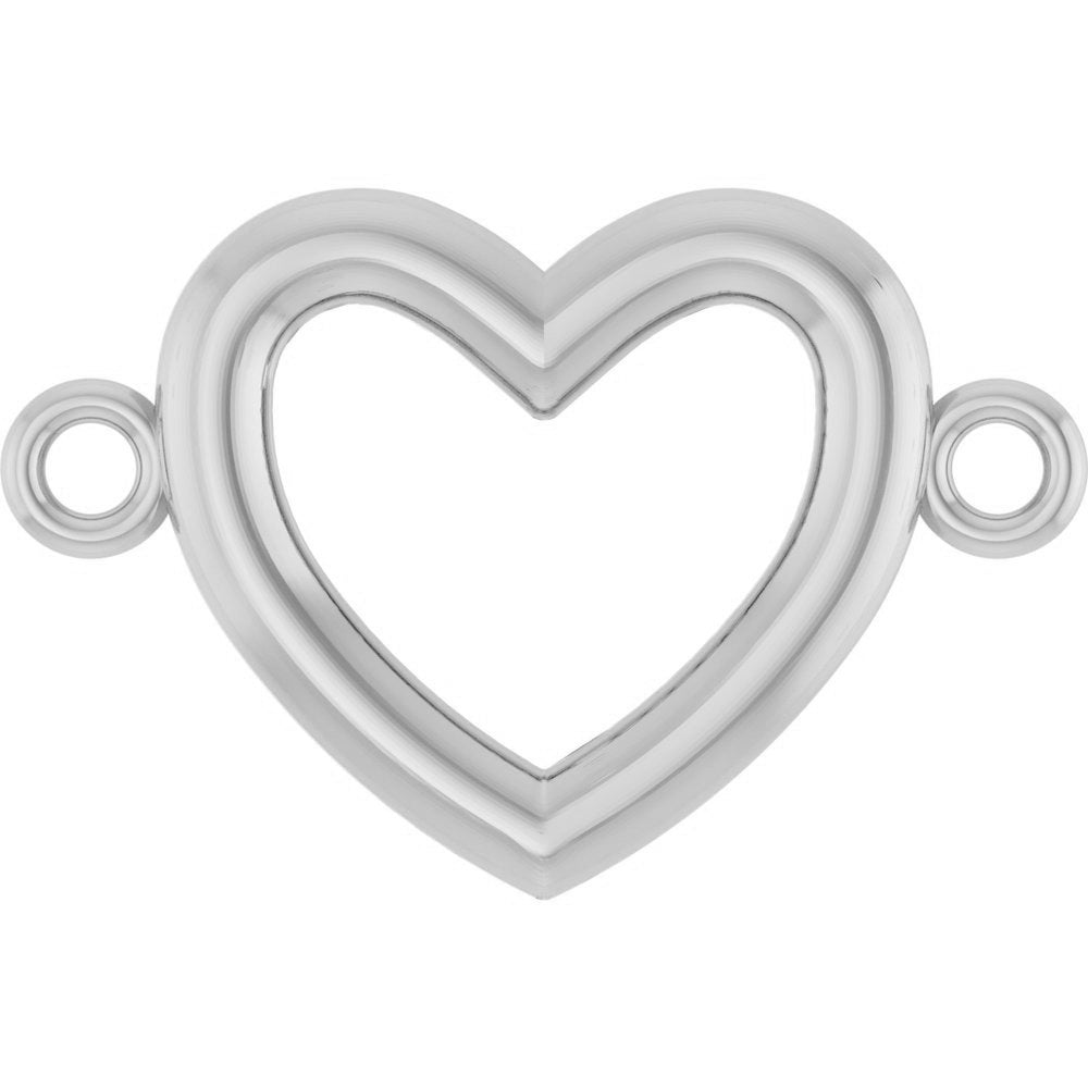 Encircle Sterling Silver Heart Link 2000982:104:S