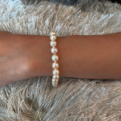 ESTATE FW Pearl Bracelet in Yellow Gold