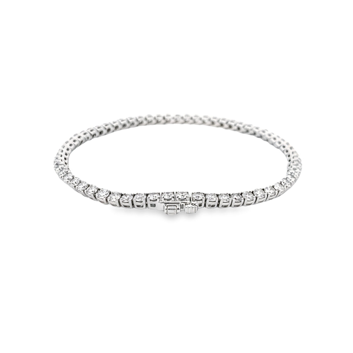 14 Karat White Gold Diamond Tennis Bracelet B401500-14WF