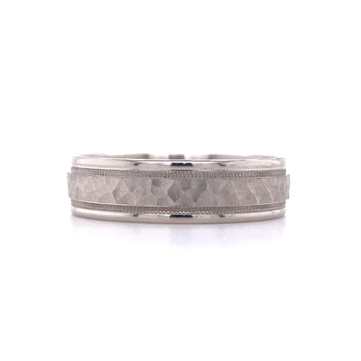 6mm Classic Wedding Band in White Gold by Benchmark