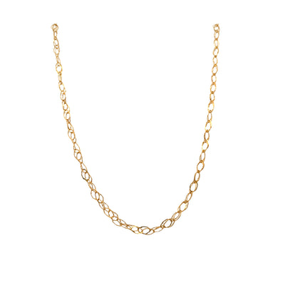ESTATE Double Link Necklace in Yellow Gold