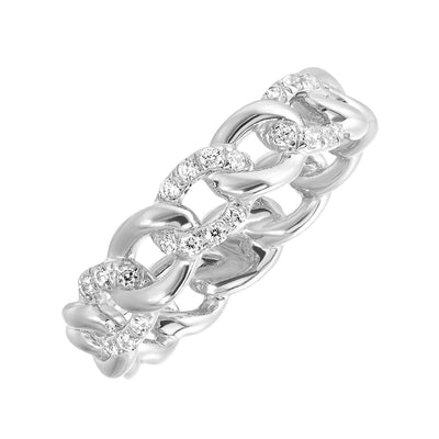 14 Karat Contemporary Style Diamond Fashion Ladies Ring  RG11803-4WC