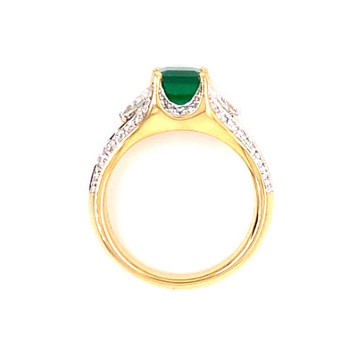Brian's Vault 18 KaratEmerald Cut Emerald Contemporary Style 24895-EM