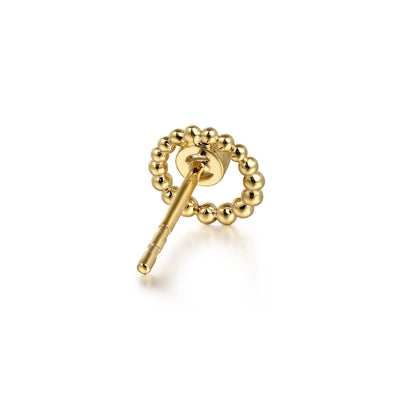 Diamond Bujukan Studs in Yellow Gold by Gabriel & Co.