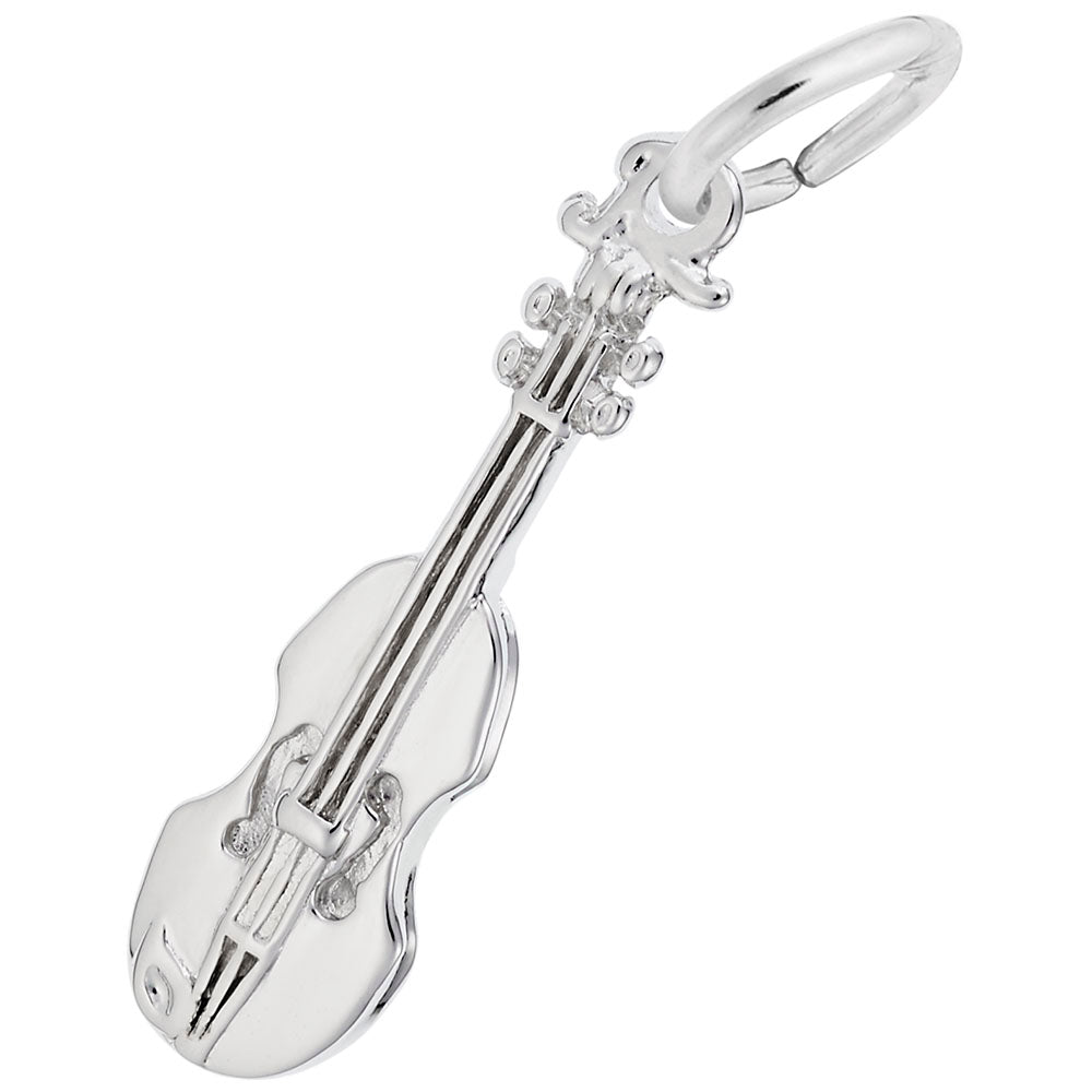 Rembrandt Q. C. Sterling Silver Violin Charm  0501