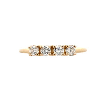 Four Stone Diamond/Anniversary Band in Yellow Gold by B&C