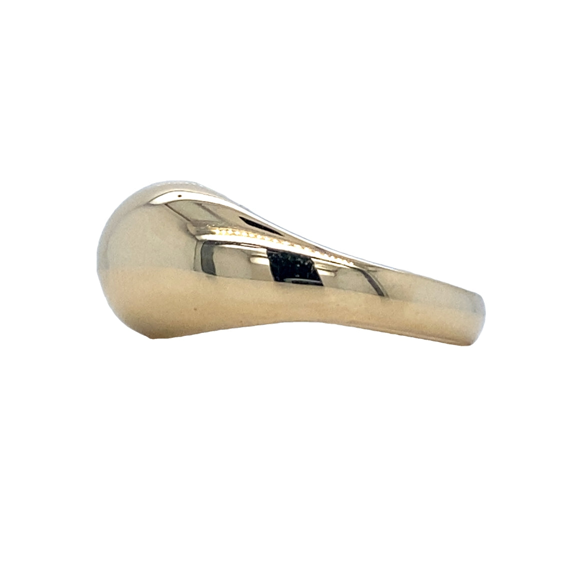 Estate 14 Karat Yellow Gold Retro Dome Ring