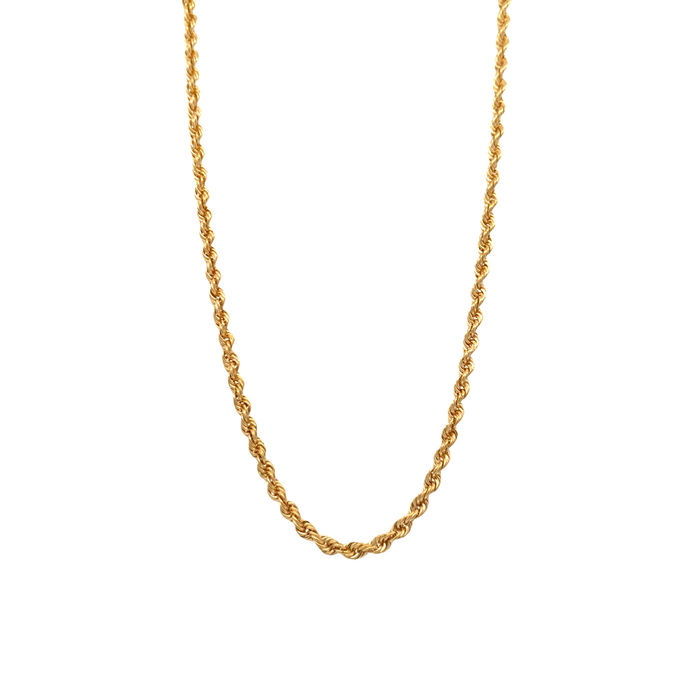 ESTATE 18" Rope Chain in Yellow Gold