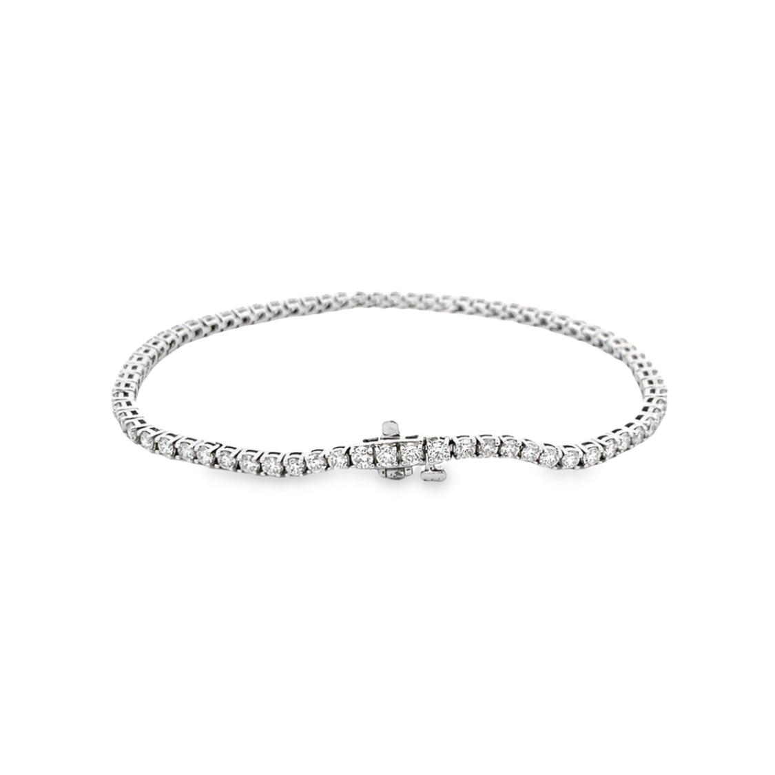 14 Karat White Gold Diamond Tennis Bracelet B401300-14WF