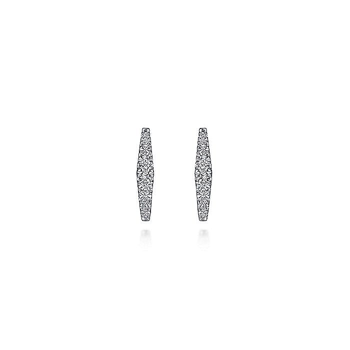 Gabriel & Co. 14 Karat Huggie Earrings Diamond Earrings eg13658W45JJ