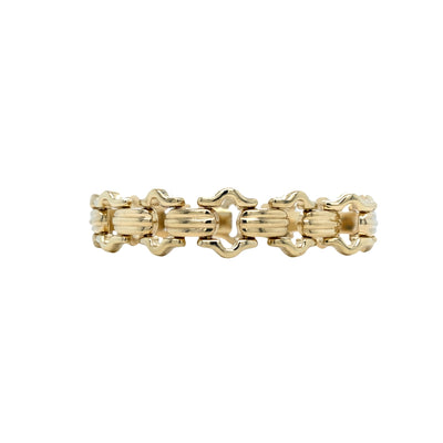 ESTATE Fancy Link Bracelet in Yellow Gold