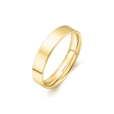 4MM Smooth Band in Yellow Gold by Ania Haie