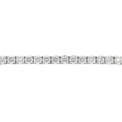 Diamond Line Tennis Bracelet in White Gold